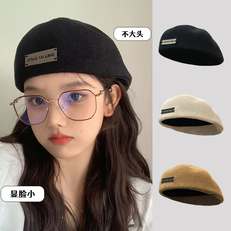 【铁标贝雷帽】秋冬百搭网红复古显脸小贝雷帽