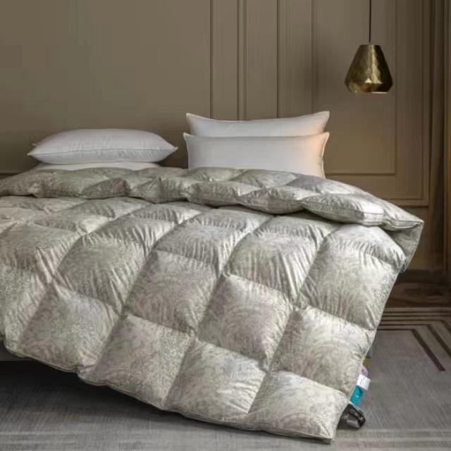品牌98双层全棉印花加厚冬被蓬松舒适静音不跑绒立体超柔酒店