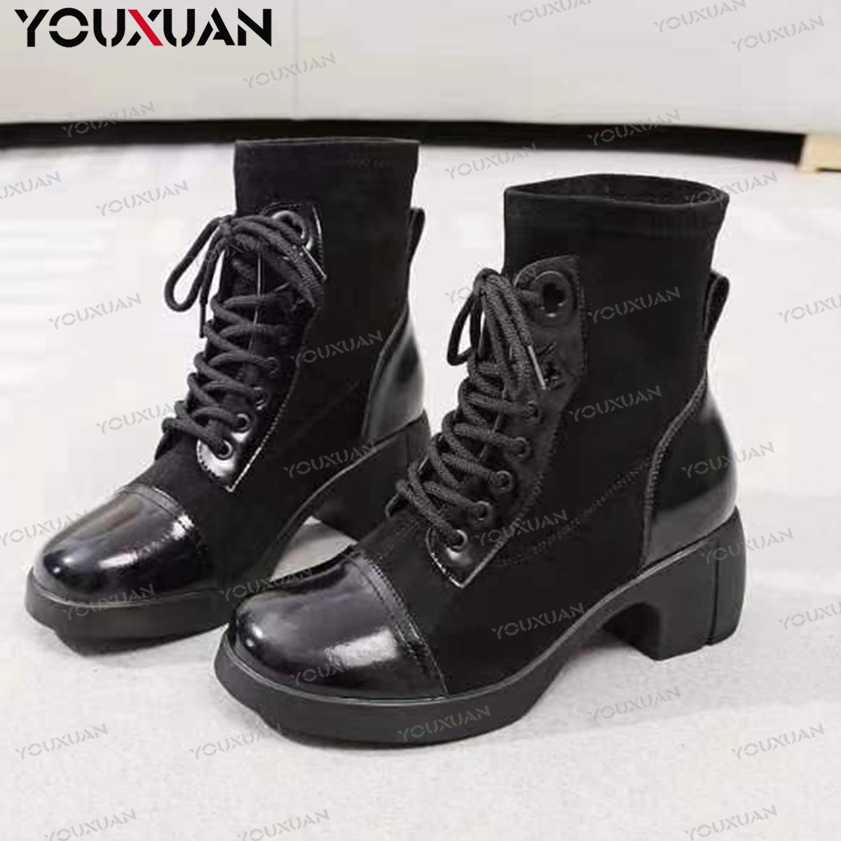 【私人订制】【高级定制】时尚英伦风百搭女士时装靴29077