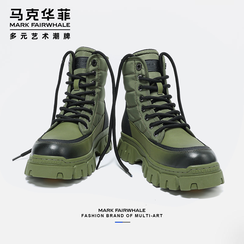 马克华菲新款雪地靴2026加绒加厚保暖防水防滑高帮棉靴东北棉鞋男商品图
