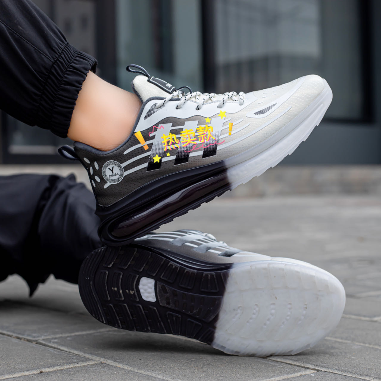 专柜1680 水星曼巴 轻奢运动 超软防滑减震情侣运动鞋骑行鞋Y610