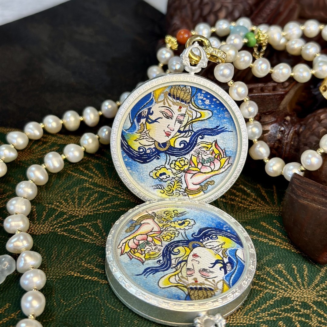 【玄子出品】手绘热贡唐卡南海观音