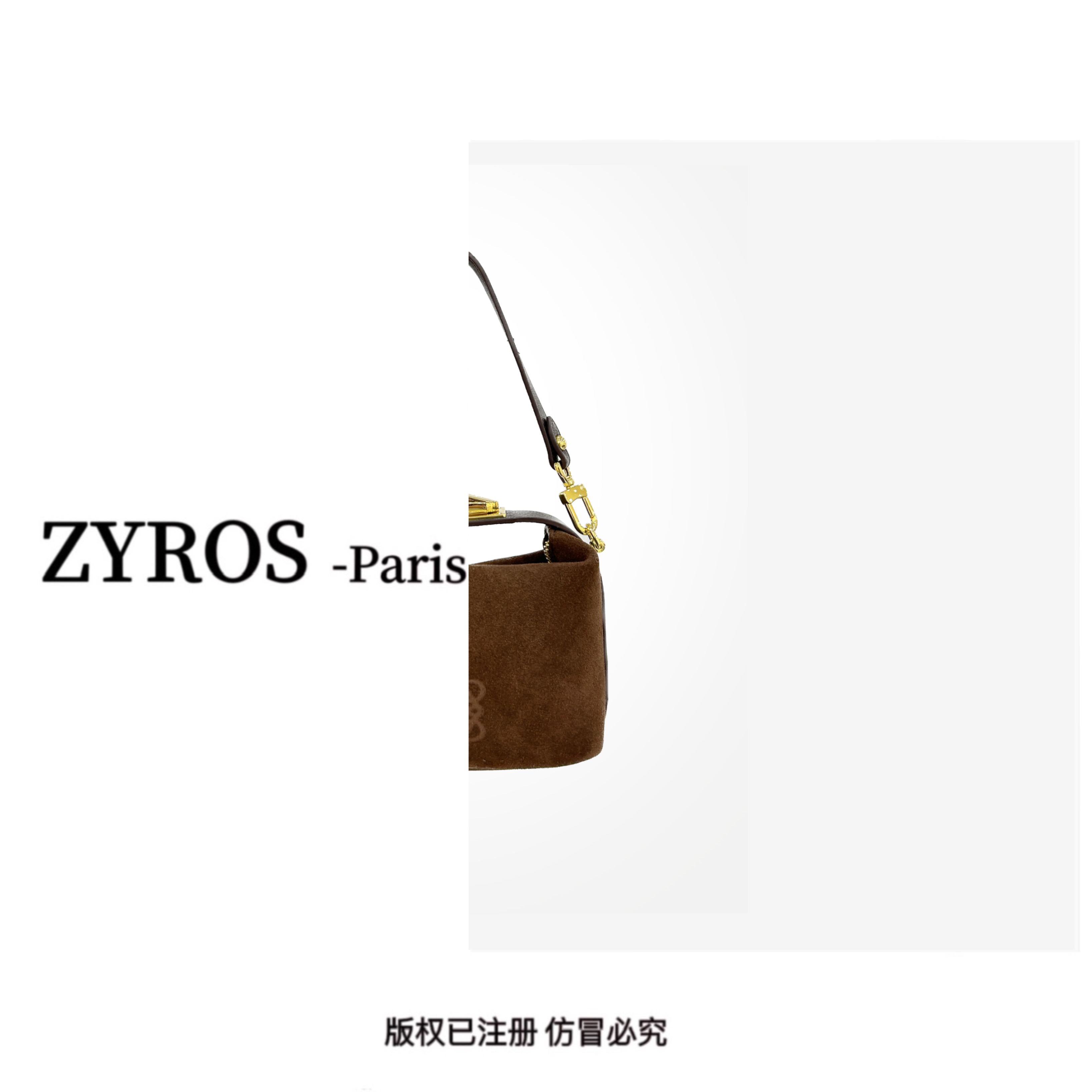 ZYROS/秋冬新款咖啡色高档精致时尚百搭手拎斜挎通勤便当包女316