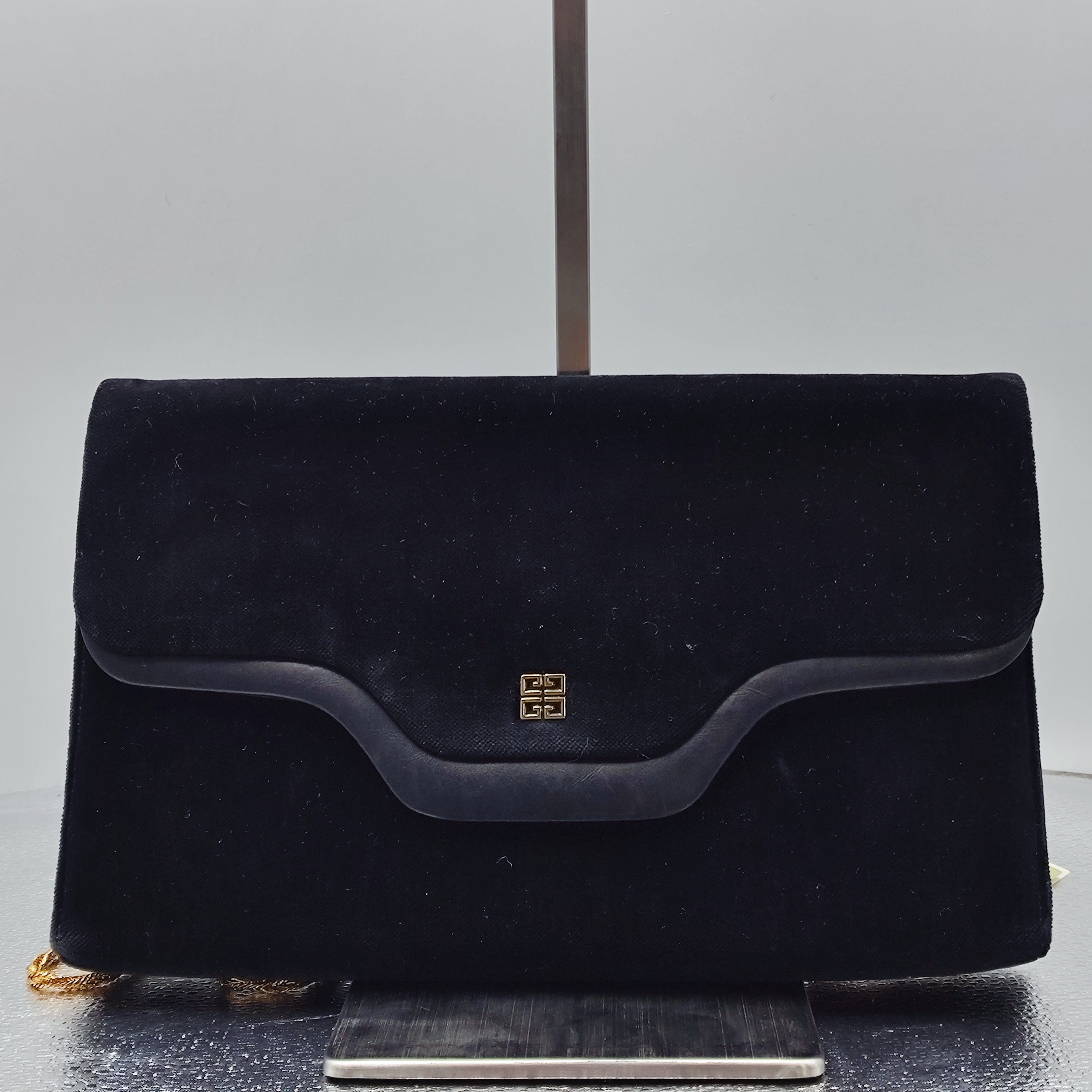 95新 Givenchy/纪梵希 纪梵希/黑色麂皮邮差/28020/姐妹花
