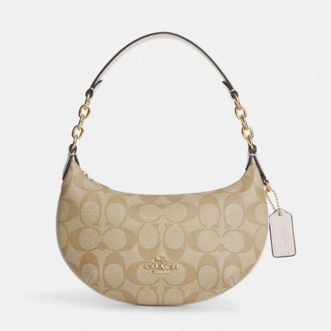 99新 COACH/蔻驰 全新老花月牙包/16084/姐妹花
