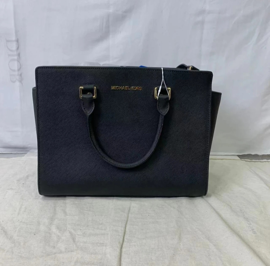 95新 MICHAEL KORS/迈克高仕 黑色手提包/28002/姐妹花