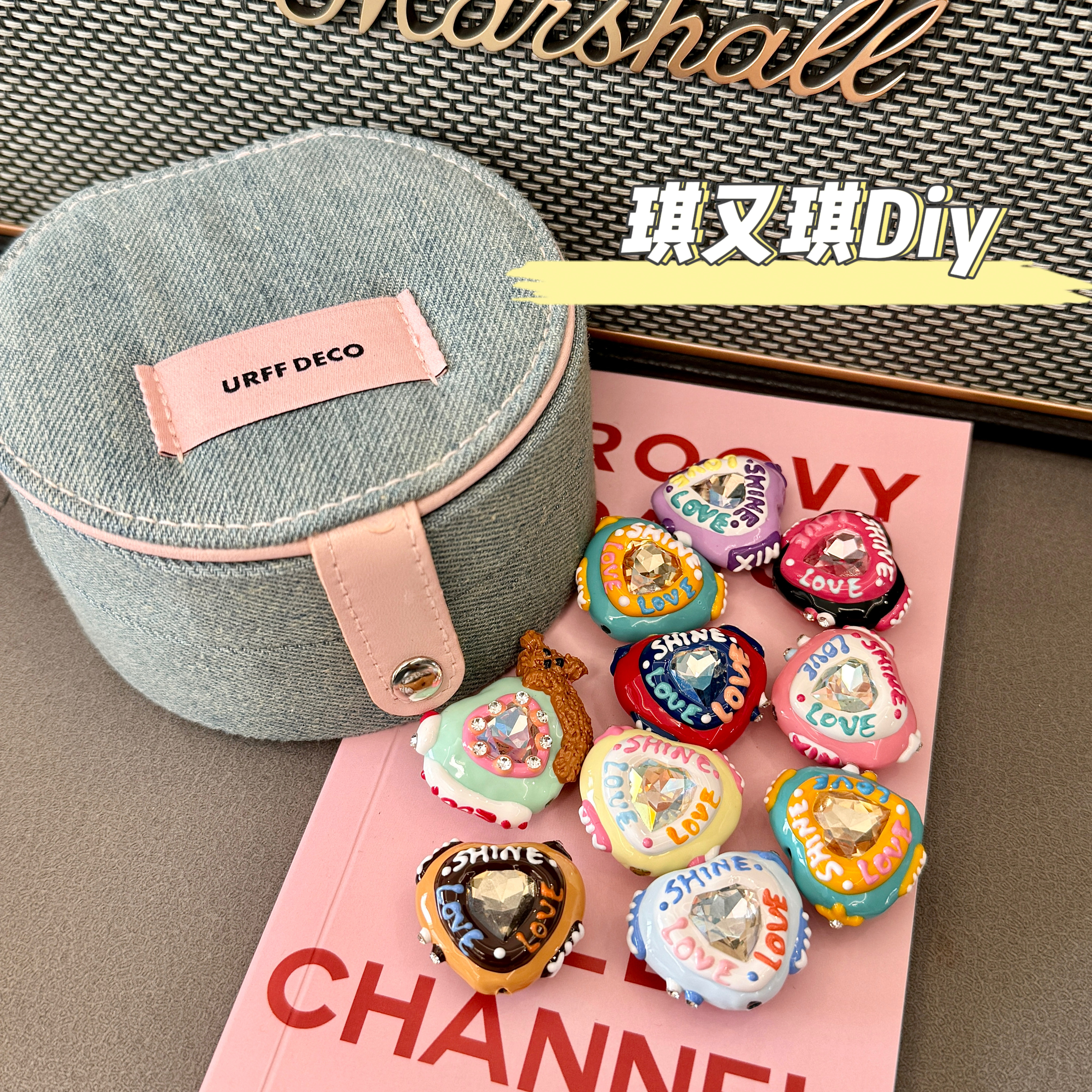 手绘珠DIY！【101-200】创意可爱粘贴式卡通珠子手工制品微瑕不退换