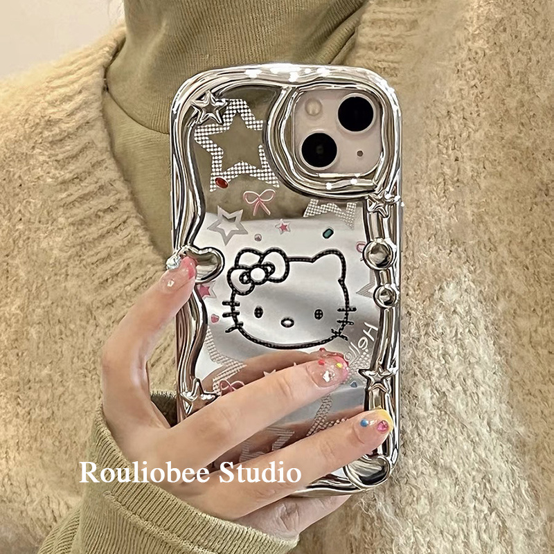 新款透明星星KT猫苹果14手机壳iphone13高级12/11promax可爱14pro