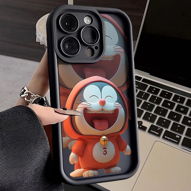 可爱哆啦iPhone15苹果手机壳14promax新款13pro防摔12高级11全包