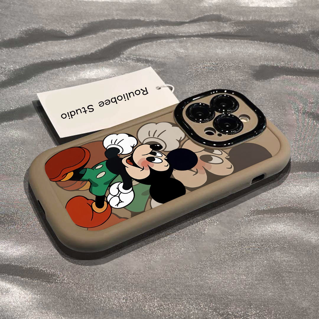 苹果15Pro/14/13Promax网红绿衣米奇iPhone12泡芙手机壳11Pro全包