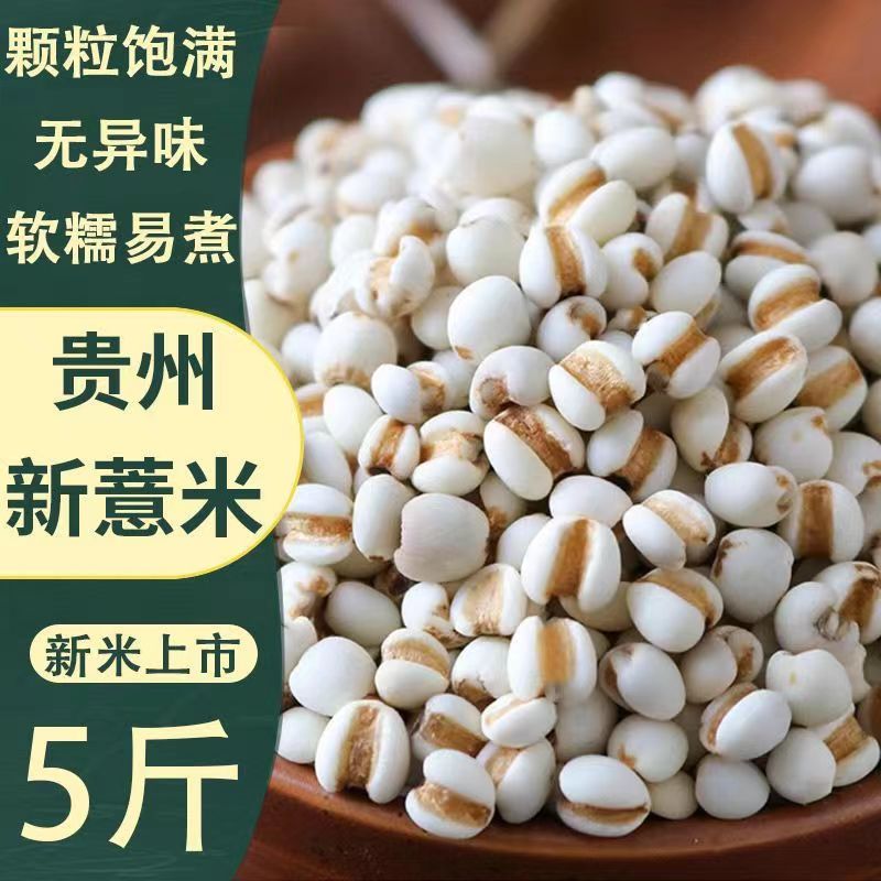 【太便宜了】特级薏米新货23年贵州薏米小薏米薏仁米五谷杂粮批发