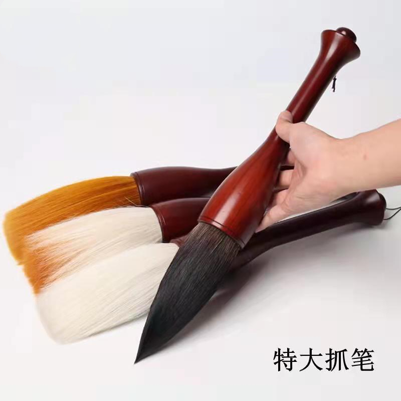 实木烤漆笔杆熊毫羊毫钢笔式初学者正品狼毫毛笔狼毫笔楷书毛笔