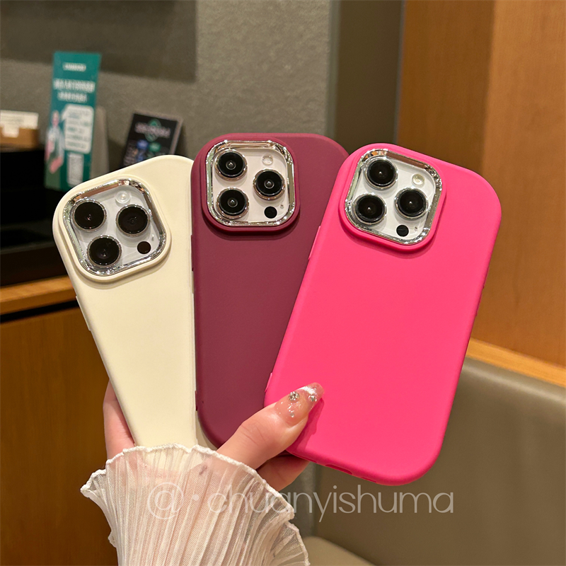 磨砂纯色iphone15promax手机壳苹果14pro/13软壳12保护套防摔11女