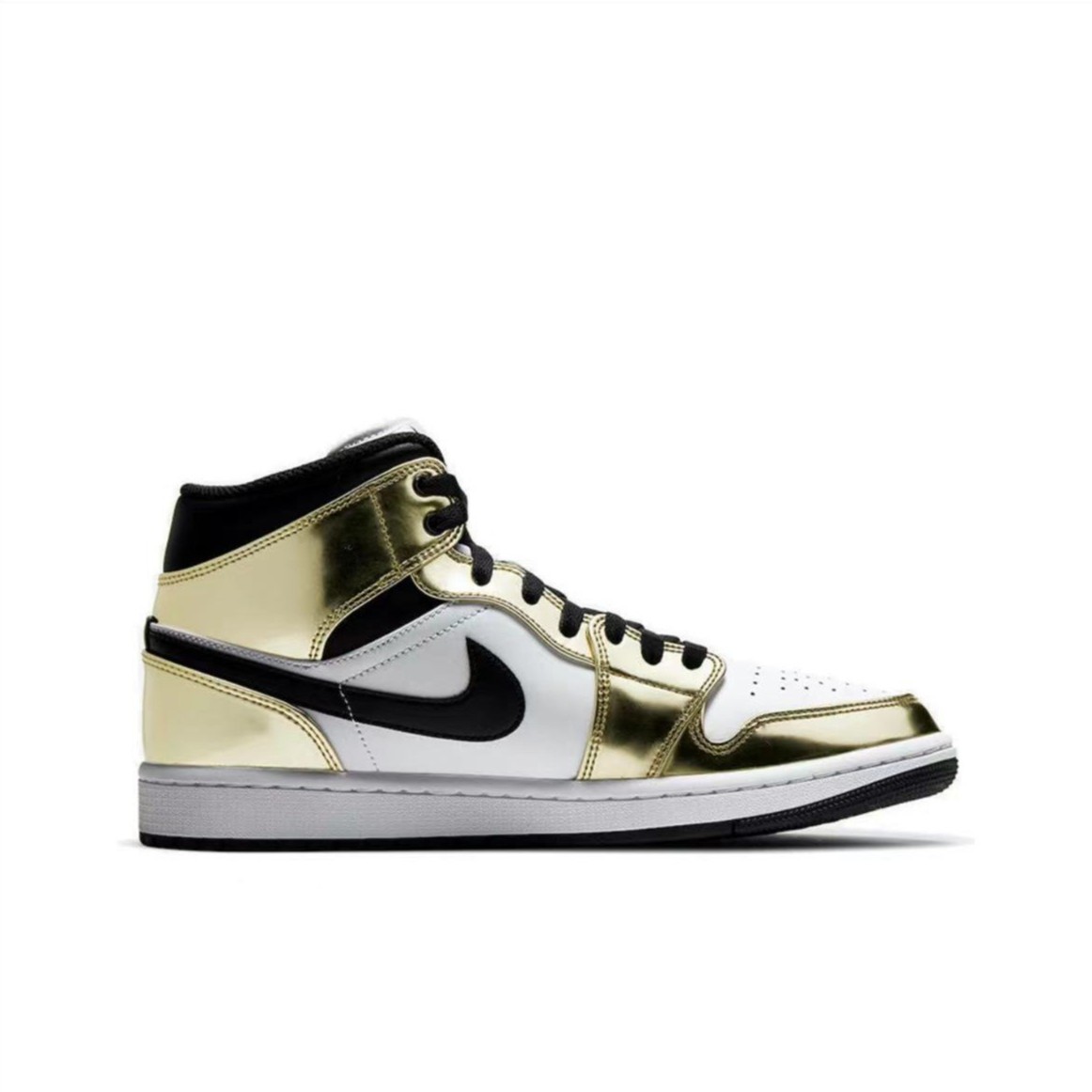 [穿行潮品]AJ1MID液态金DC1419-700中帮复古篮球鞋