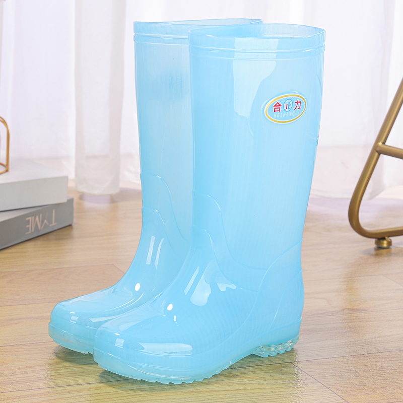 百丽纯爱雨靴百搭透明防水鞋防滑厨房洗衣套鞋果冻雨鞋女工作踩水