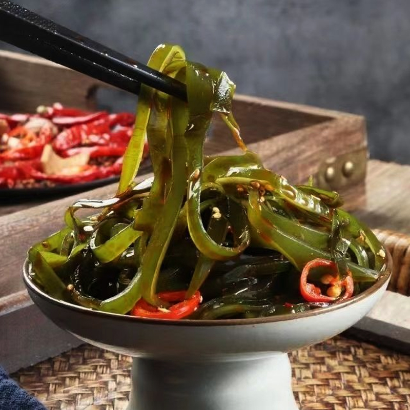 【新疆包邮】油嘴娃娃鲜嫩海带丝90g*6袋开袋即食