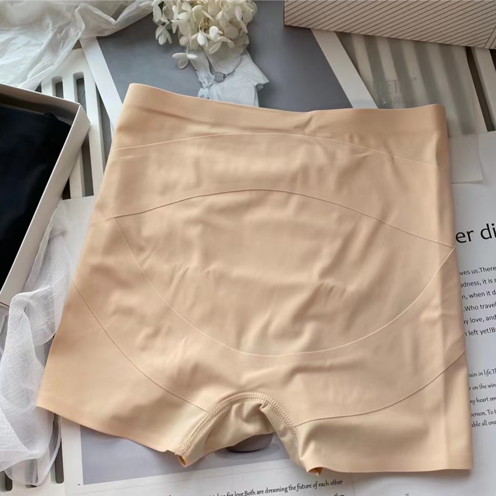 舒适提臀女士打底裤黑色无痕透气瑜伽安全裤夏天薄款防走光#1620
