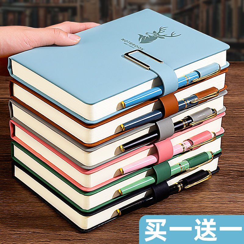 笔记本本子超厚大学生a5皮面商务记事本厚复古简约日记本创意批发