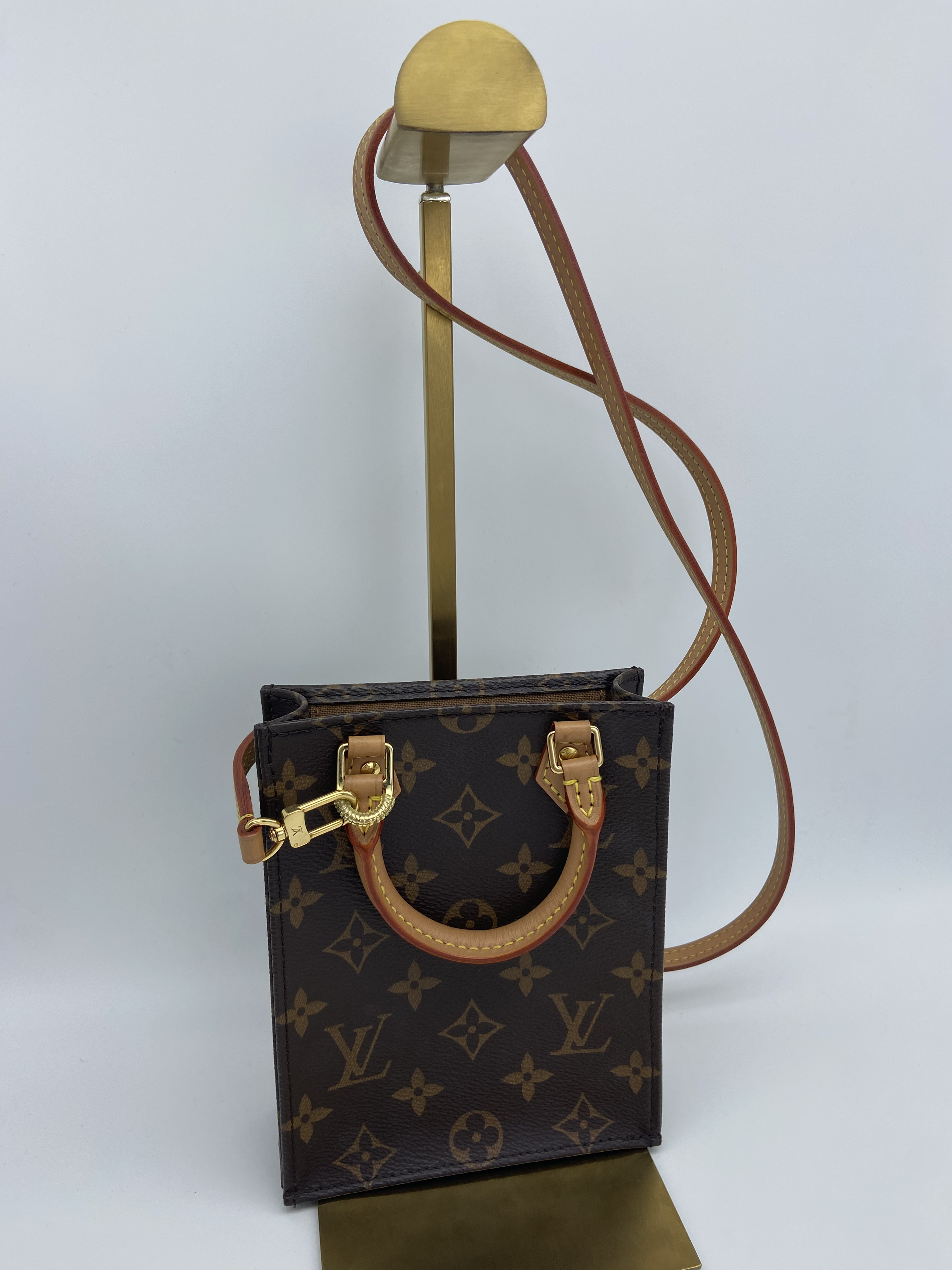 95新 LouisVuitton/路易威登 琴谱mini迷你老花斜挎包14cm/A264