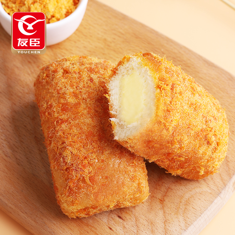 友I臣肉松芝士面包 500g-1KG面包夹心艺士蛋糕营养健康代餐小零食