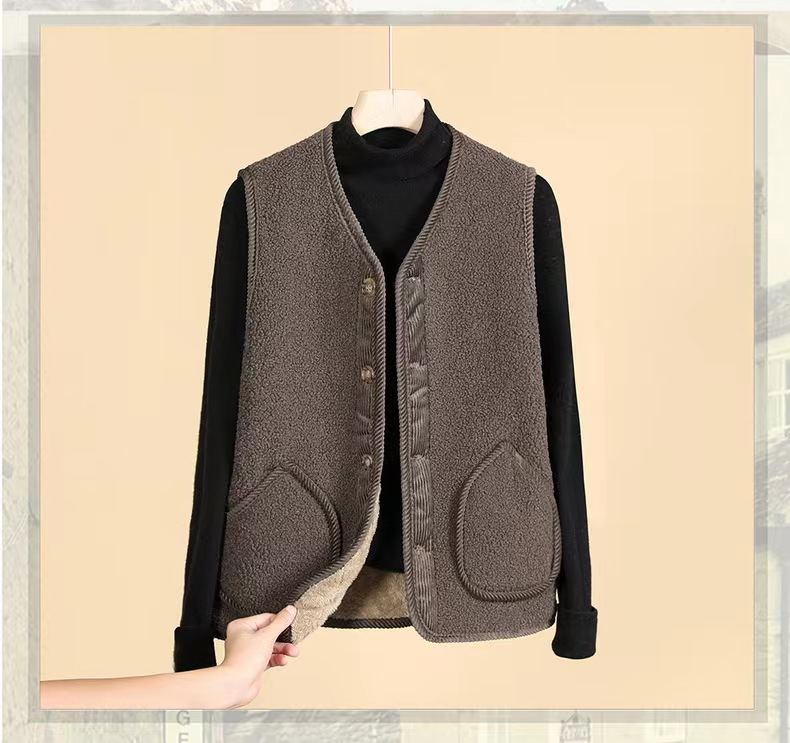 AK2023【X】10月16日成人秋冬加厚冬季百搭毛马甲118-