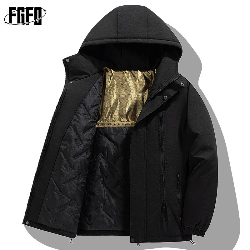 FGFO石墨烯棉衣冬季男女大码宽松休闲潮流连帽运动面包服保暖服