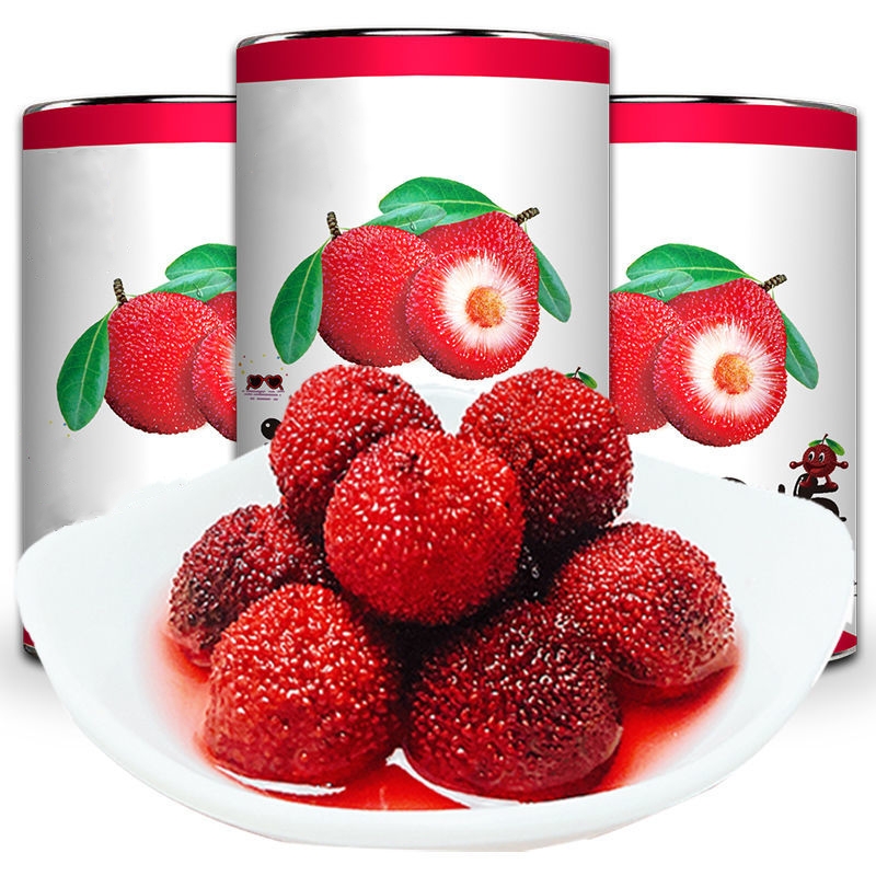 糖水杨梅罐头2/4/5/6罐装整箱午后新鲜水果罐头餐饮午后休闲零食