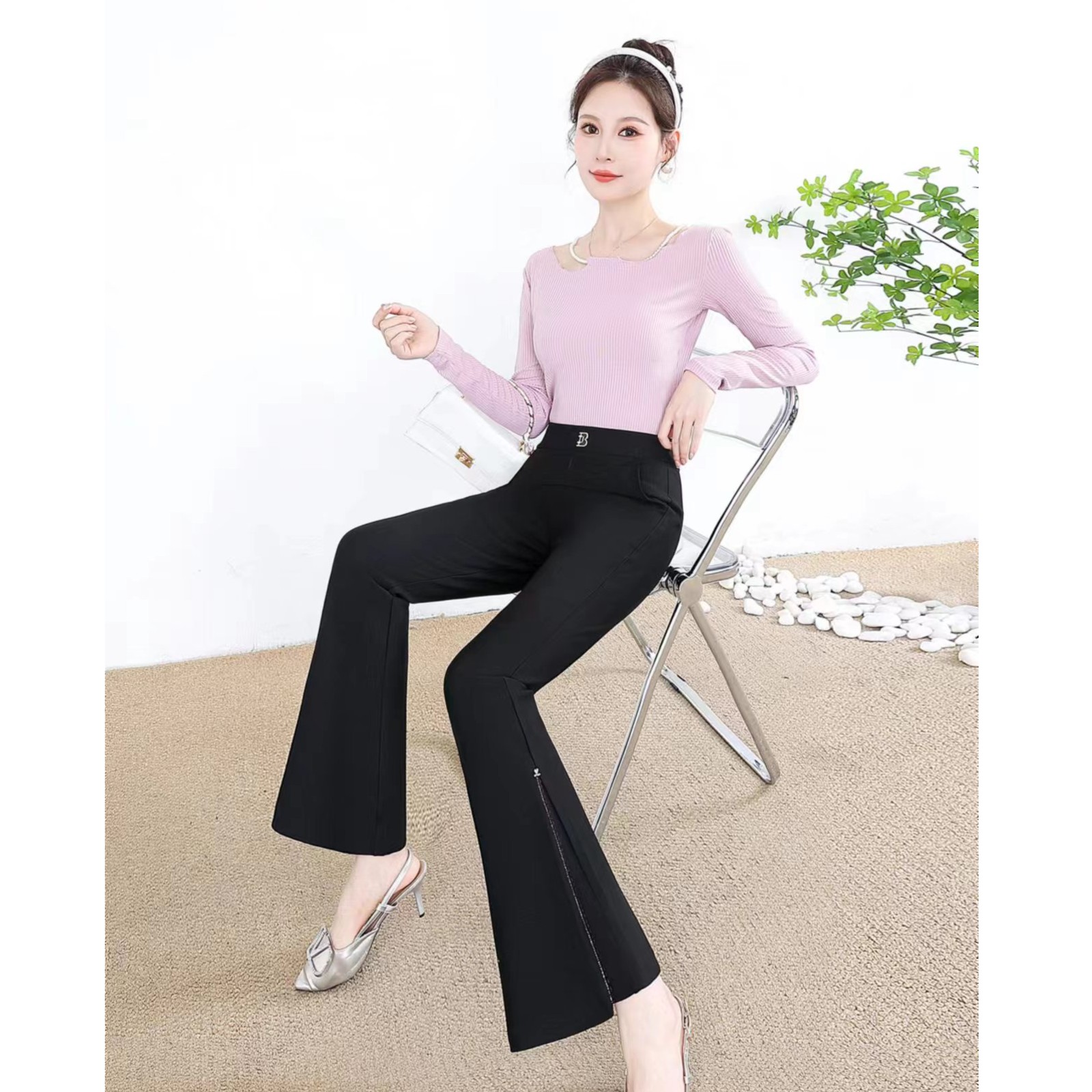 门店699！百搭二代宝藏休闲微喇裤 K23662 S