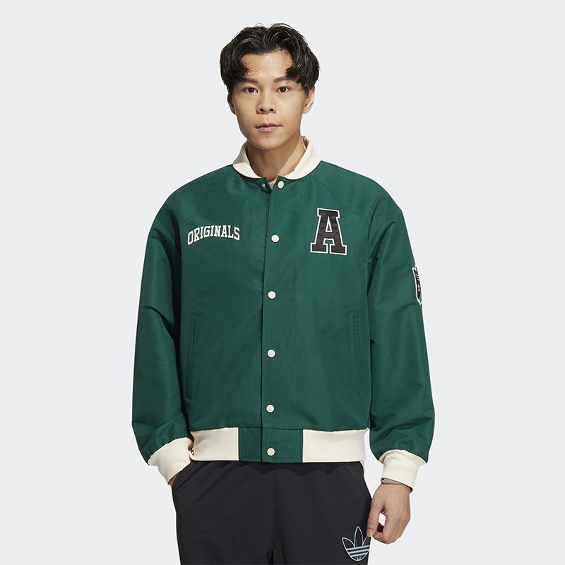 adidas/阿迪达斯三叶草外套男2023春款休闲运动棒球服夹克HY7224