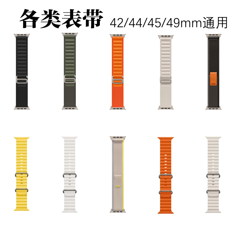 适用applewatch表带苹果手表iwatch米兰磁吸金属s8表带8ultra49