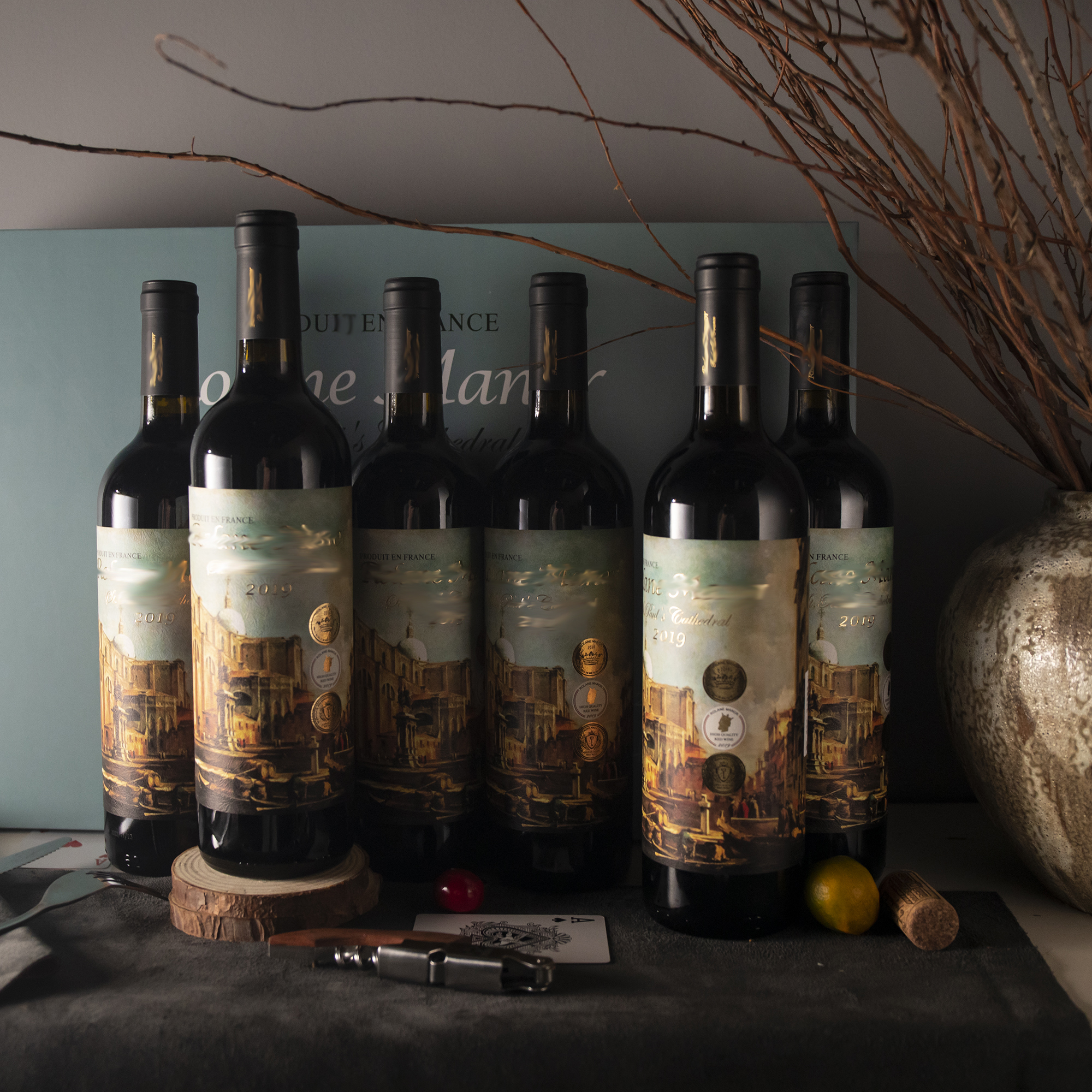 【中国生产】红酒圣保罗大教堂干红葡萄酒14度 750ml*6