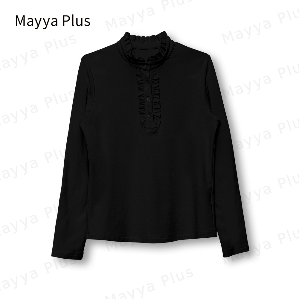 【暖意浓浓】Mayya Plus时尚新品气质显瘦遮肉百搭针织上衣32346520