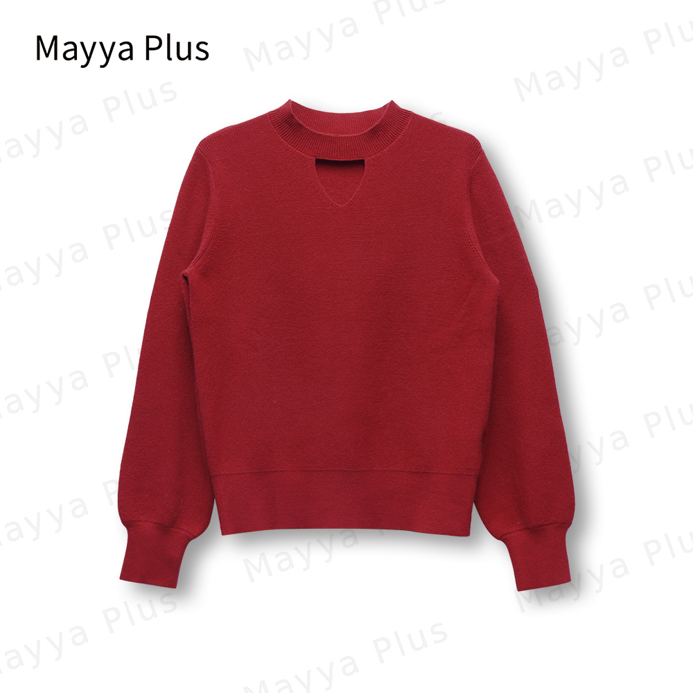 【温柔佳人】Mayya Plus时尚新品气质显瘦百搭热力感针织衫32347615