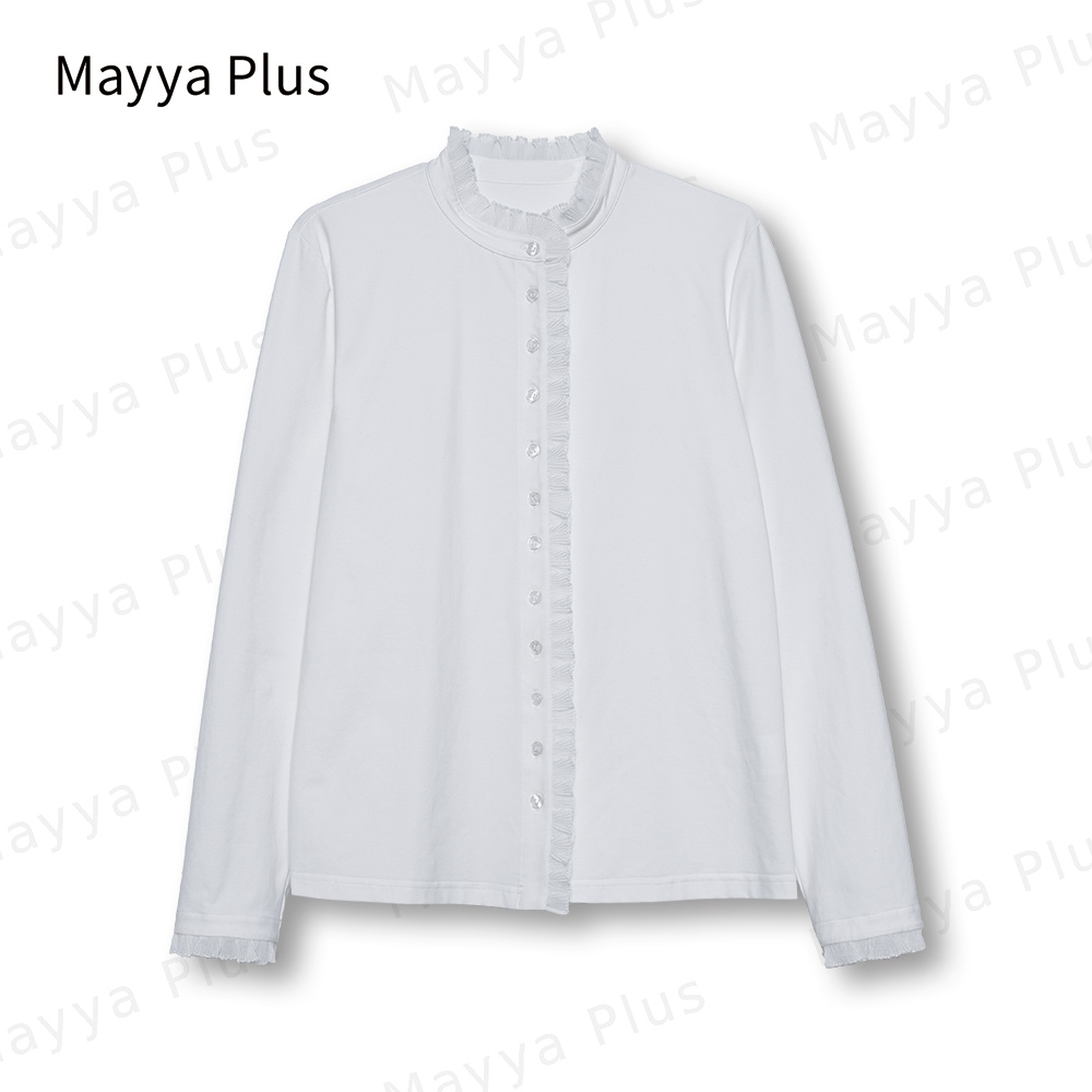 【法式衬衣】Mayya Plus原创时尚新品气质显瘦遮肉百搭衬衫32346560