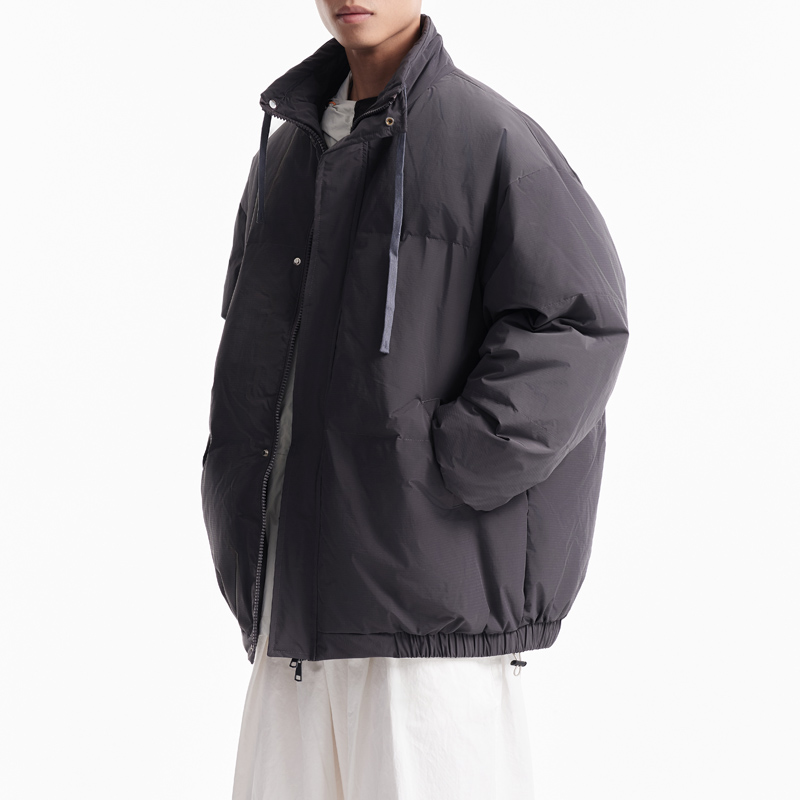 OLDTRIBE日系简约工装羽绒服情侣冬季宽松90白鸭绒冲锋衣保暖外套