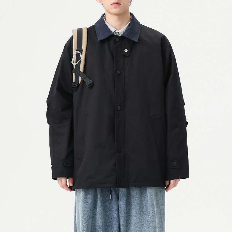 OLDTRIBE潮流户外工装夹克男春秋季穿搭翻领上衣街头宽松休闲外套