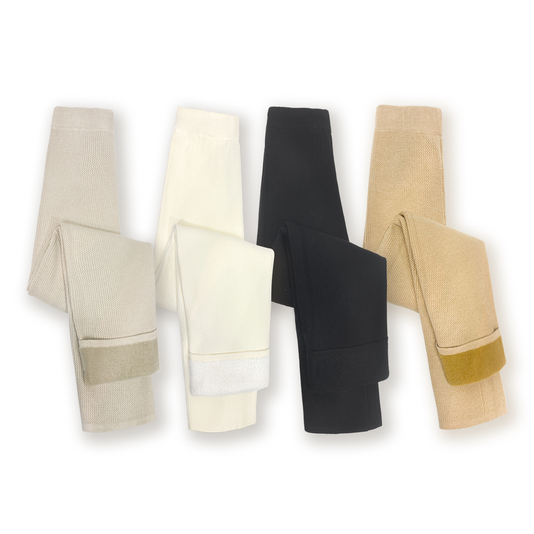 5516秋冬加绒弹力垂感百搭阔腿裤休闲舒适高腰时尚宽松针织休闲裤