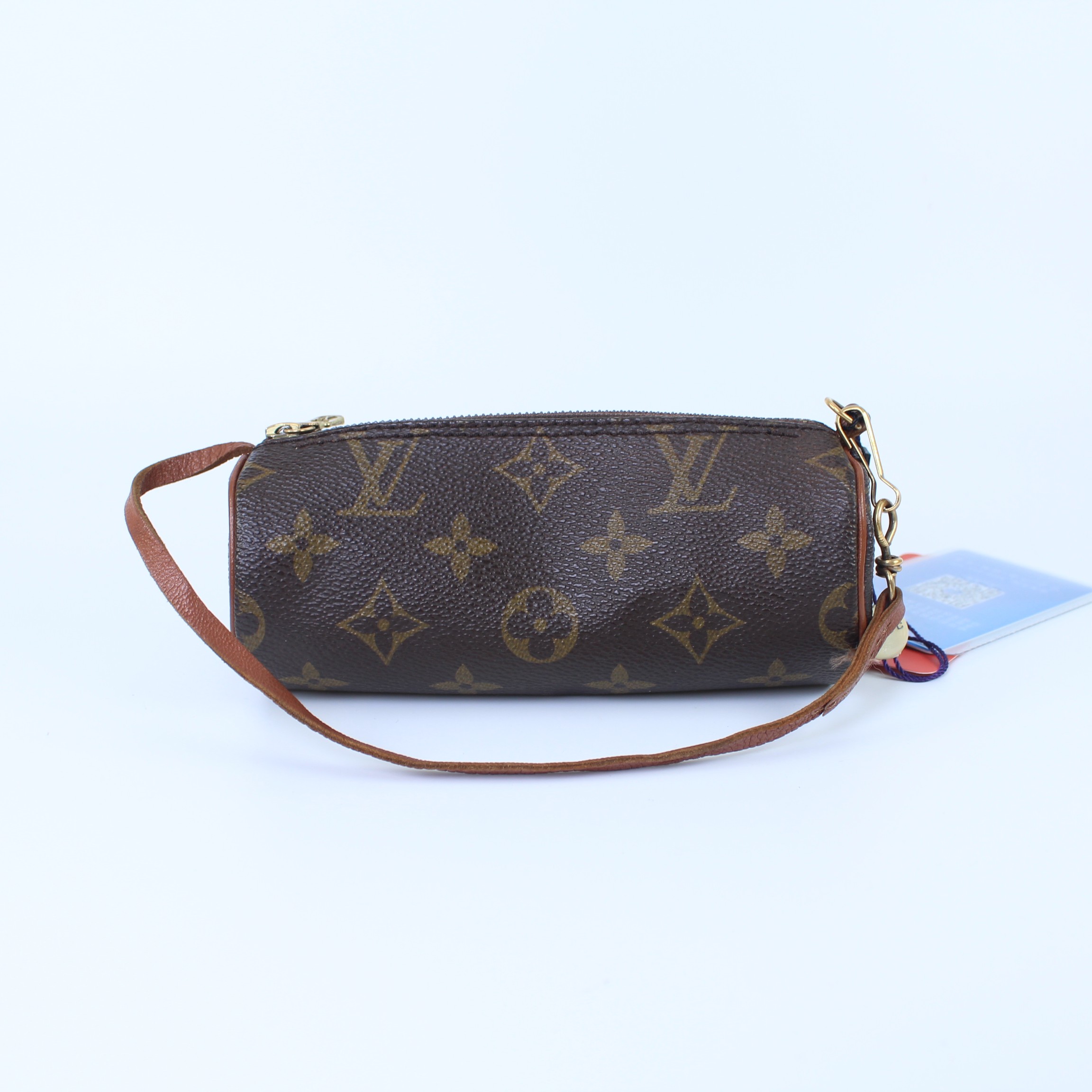 95新 LouisVuitton/路易威登 老花红皮巴比龙子袋包手提包