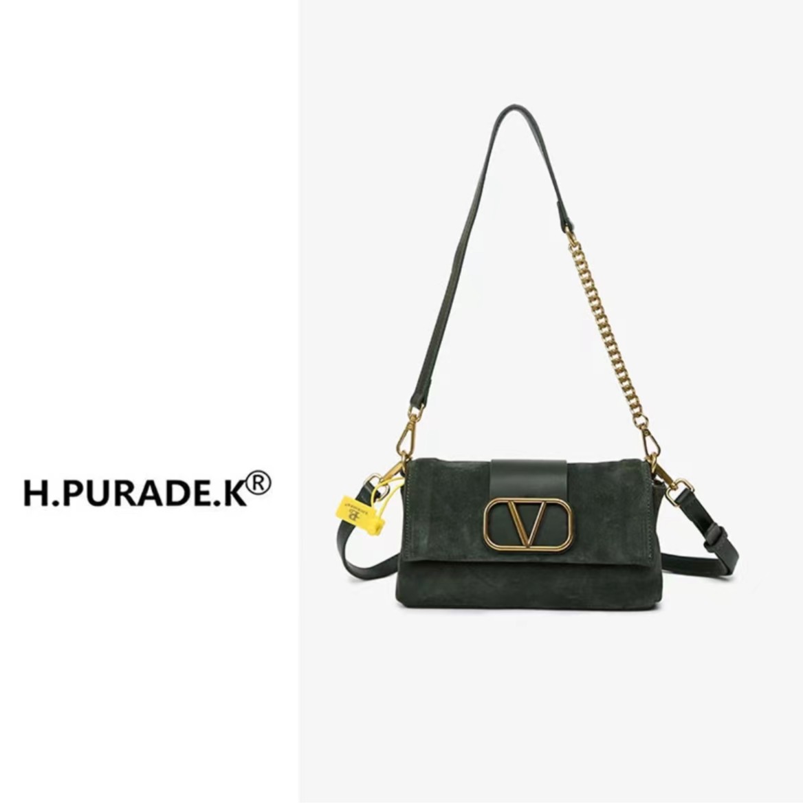 H.PURADE.K女士气质小包包时尚百搭小众腋下小方包逛街通勤休闲包