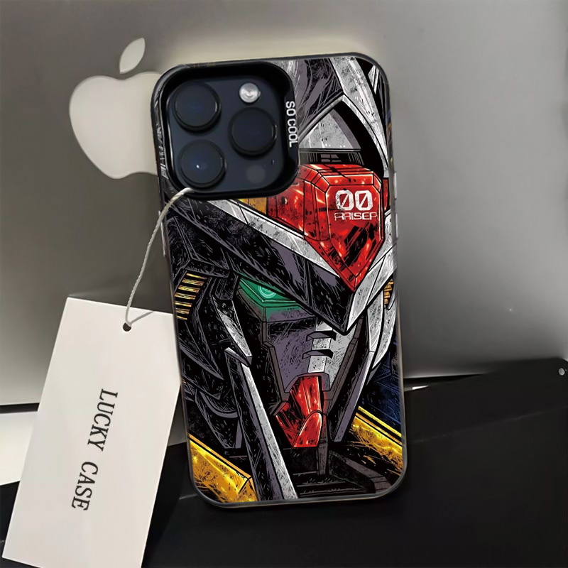 动漫高达炫酷苹果15pro手机壳iphone14promax高级感13新12/11磨砂