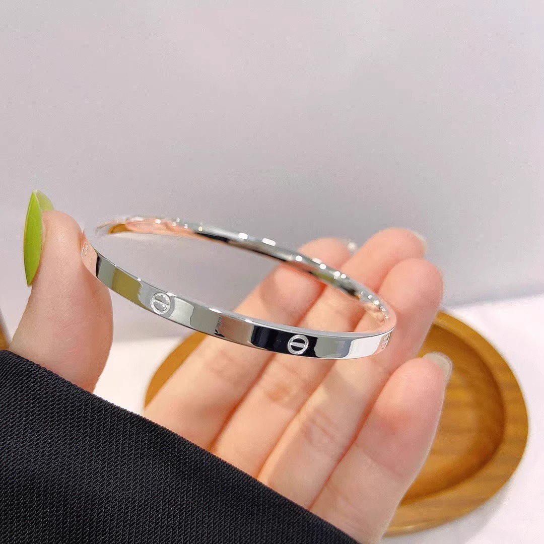 足银手镯 【K80】足银手镯999.9卡家闭口款手镯