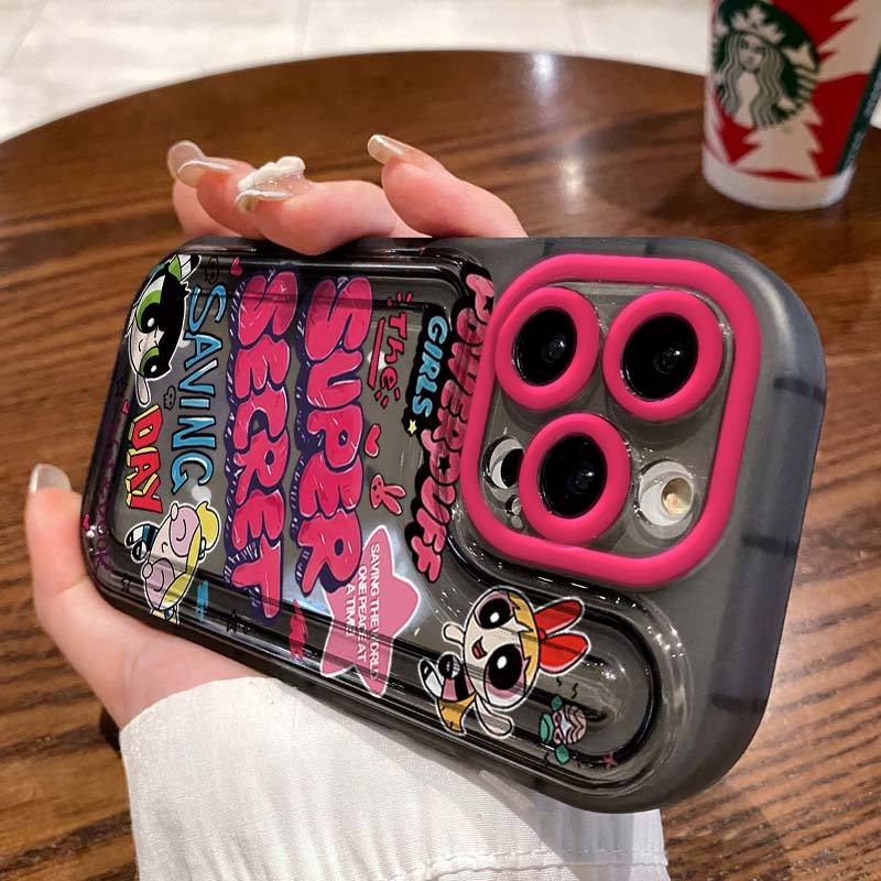 飞天女警高级透明气垫边框iphone14promax手机壳x苹果13简约11/12