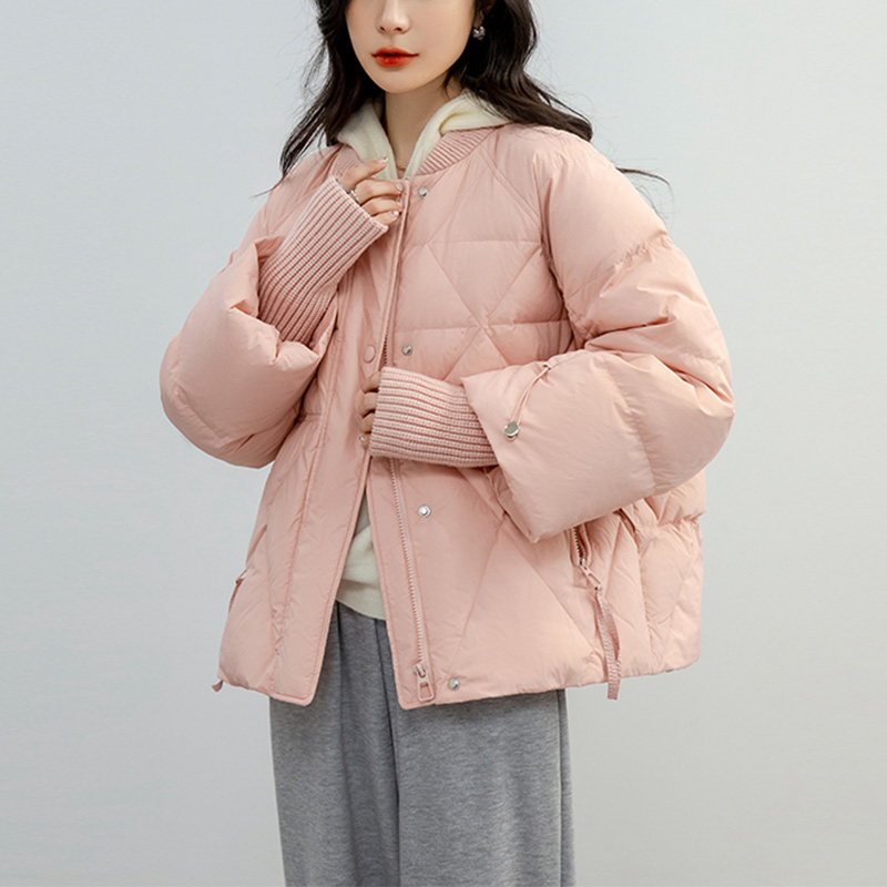 【佳佳专属】韩版时尚新款简约时尚女士小个子外套短款羽绒服小个子