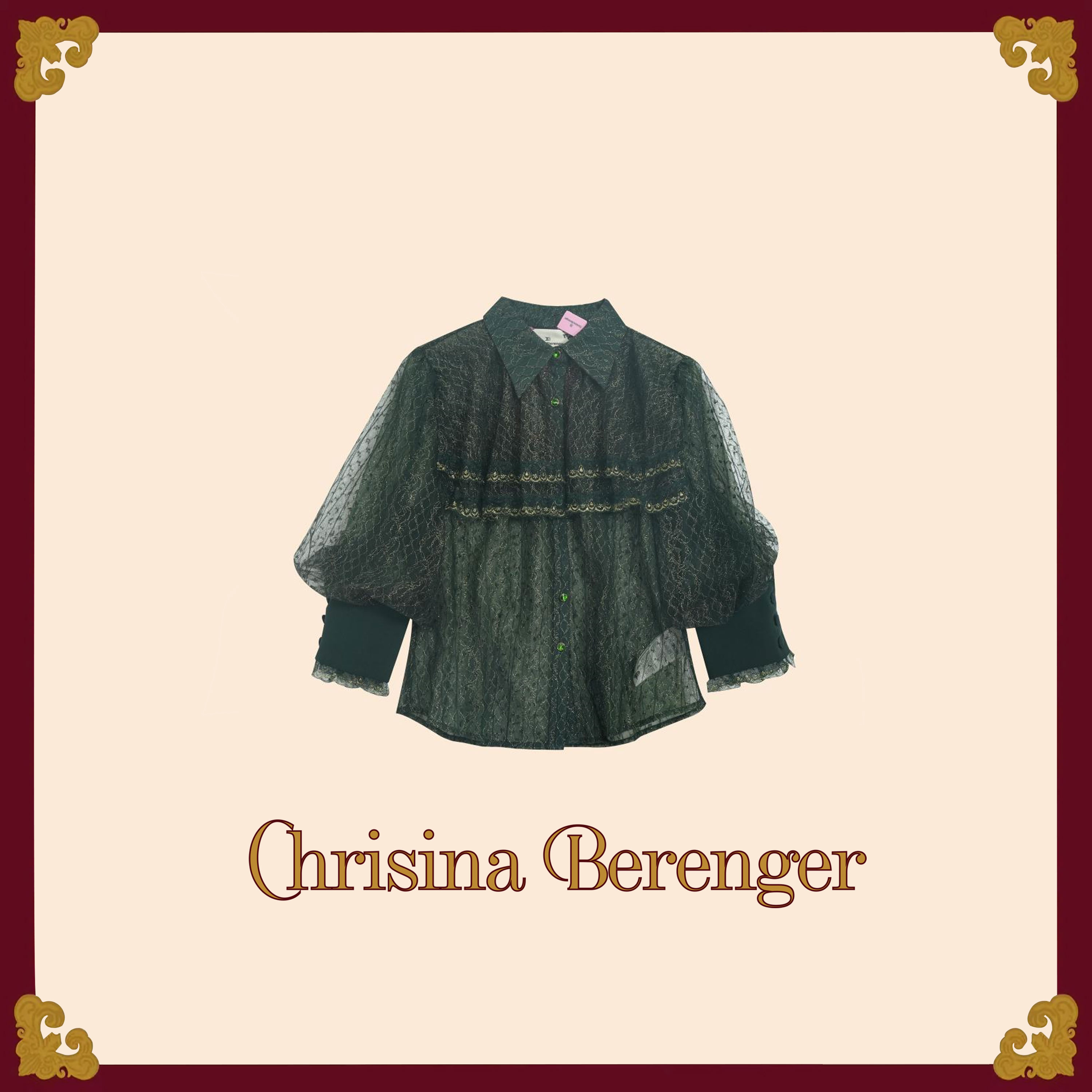 【昕昕严选】Chrisina Berenger服饰时尚轻奢气质高奢衬衣 CB-1315