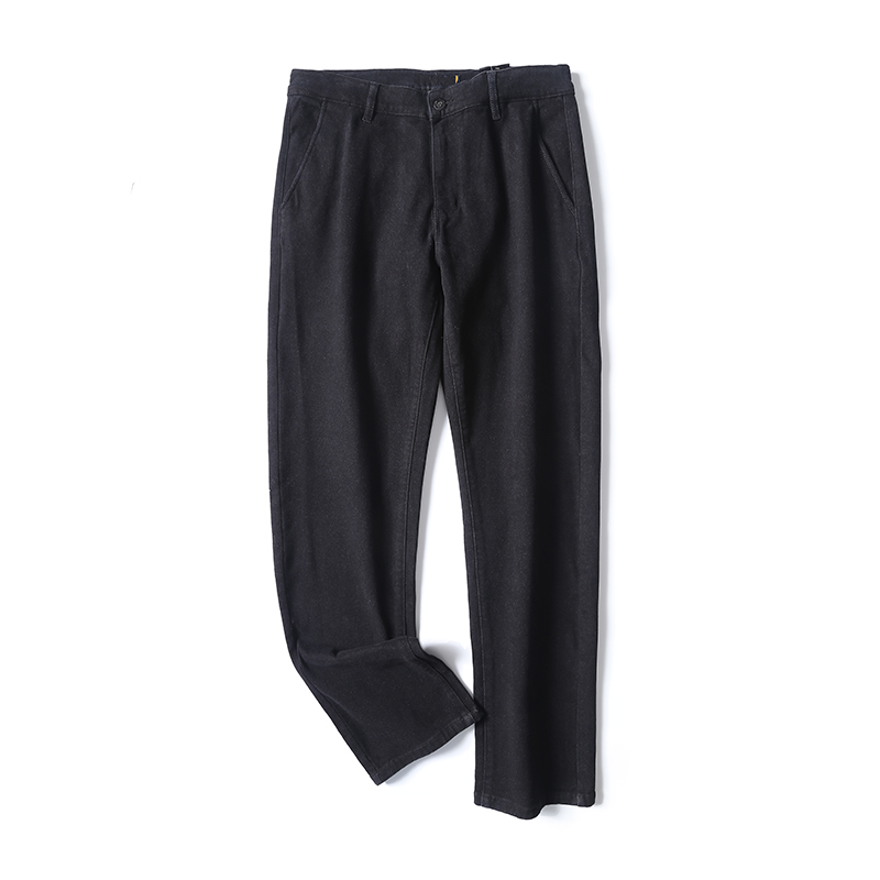 门店398！磨毛保暖！秋冬厚款弹力高腰直筒牛仔裤 W5169  C2