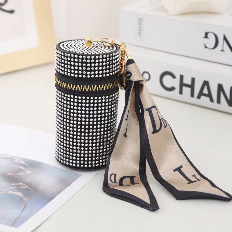 新款创意女ins高颜值爆款钥匙口红包零钱包Q