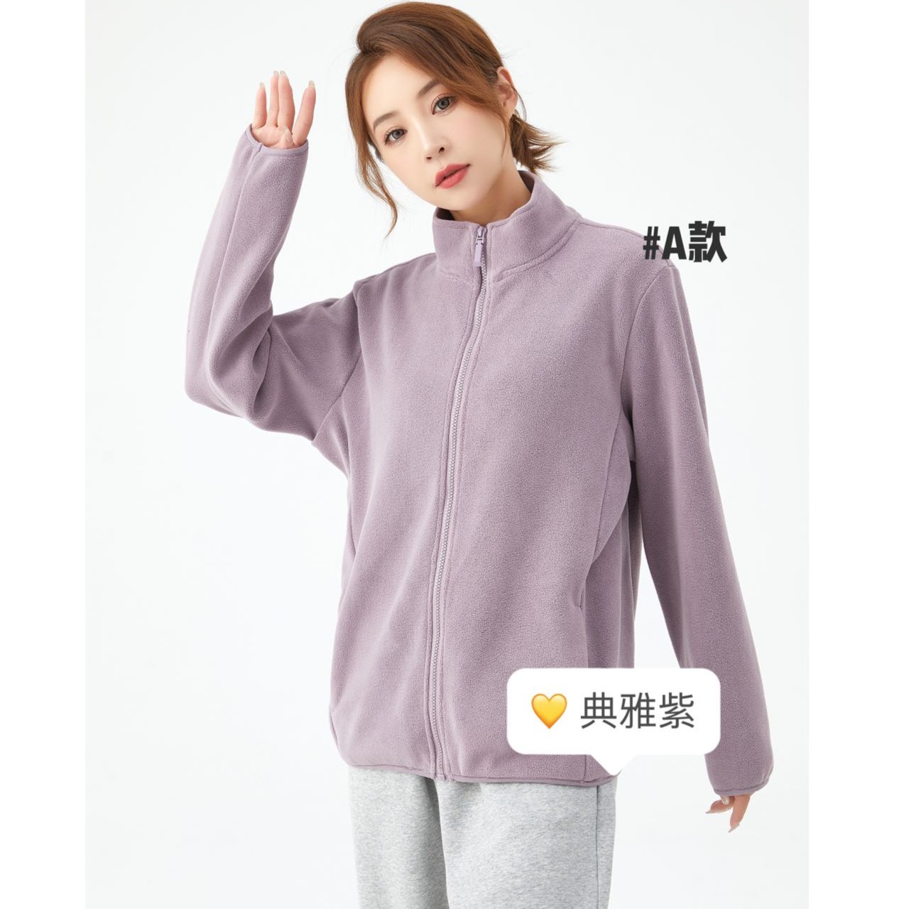 2023秋冬女款奥粒绒情侣款外套韩版休闲百搭双面绒外套 ZJ5588