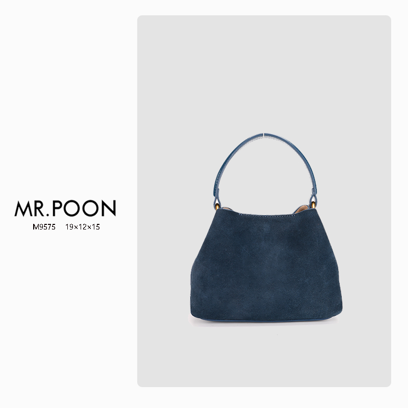 Mr.Poon/潘先生新款冬季斜跨包时尚单肩包轻奢水桶女包