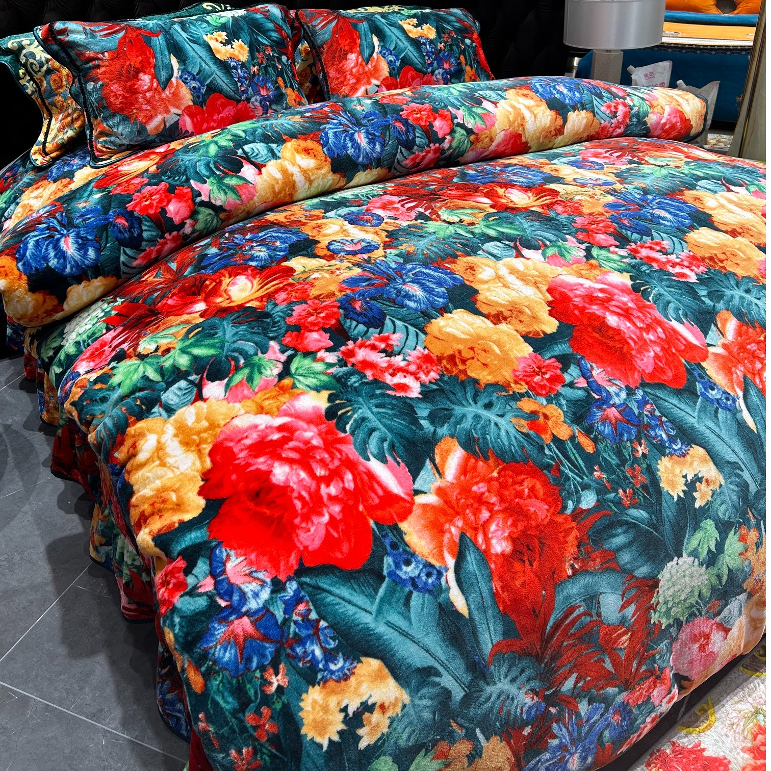 【宠粉福利】-冬羚鸟-GF25-高端波兰绒印花四件套-ZZ