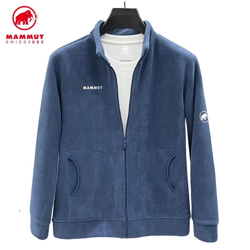 Mammut/猛犸象男士抓绒外套上衣秋冬高档运动户外休闲保暖立领男